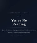 Yes Or No Reading
